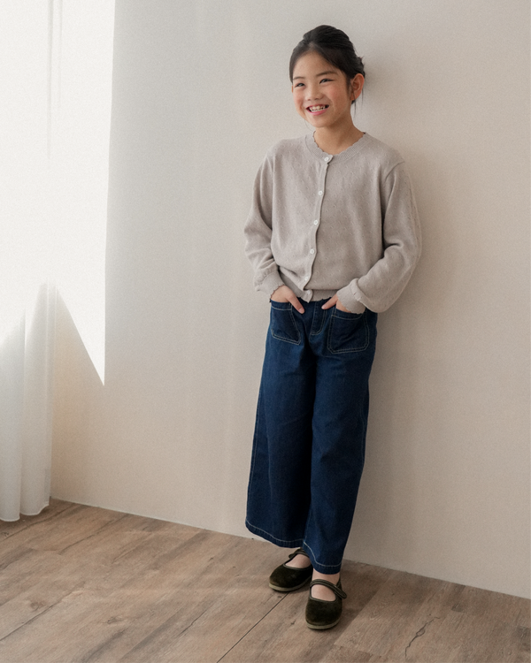 小花邊針織外套