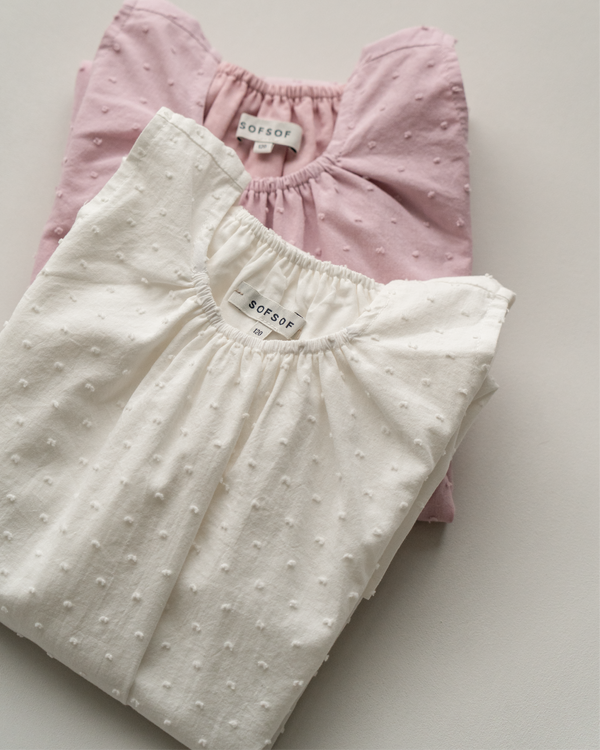 點點刺繡傘擺洋裝